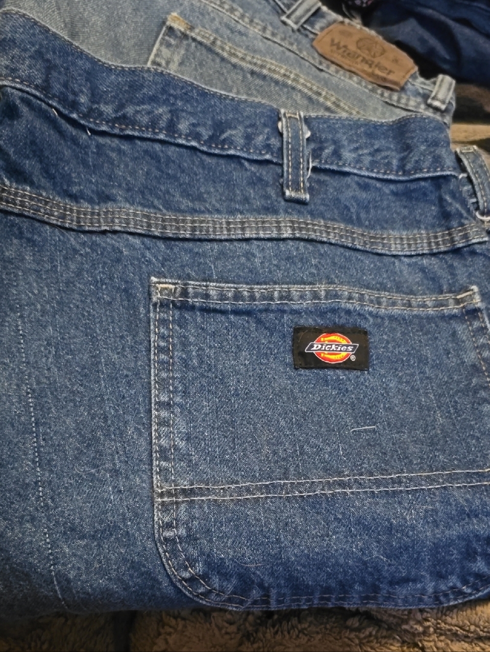 Dickies Men’s Blue Relaxed Denim Jeans